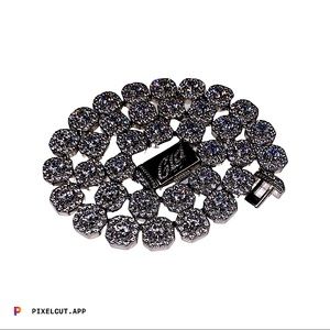 GLD 16in baguette chain